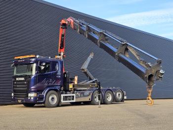 Scania G490 8x4*4 / PALFINGER CRANE + HOOKLIFT